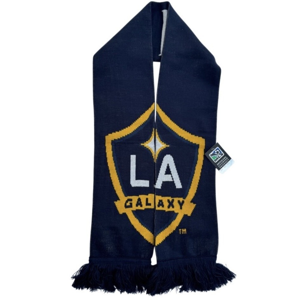 Los Angeles Galaxy Adidas Scarf Blue Gold Soccer MLS LA Football Merchandise Fan - Picture 8 of 8